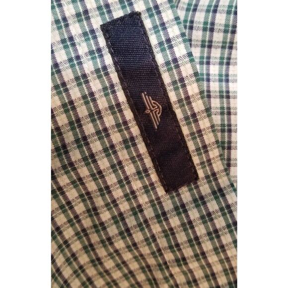 Dockers Mens Casual Green Plaid Short Sleeve Shirt Stain Defender Button Up Sz M - Picture 6 of 8